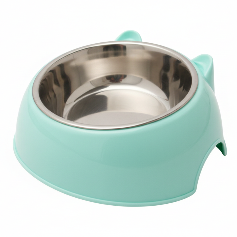 Pawvera Double Stainless Steel Pet Bowl For Dogs And Cats