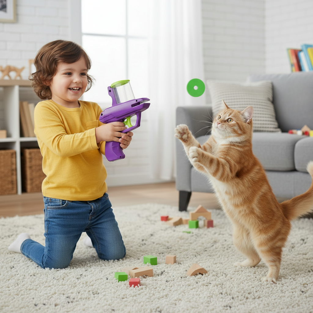 ALEF Playful Kitty Disc Launcher