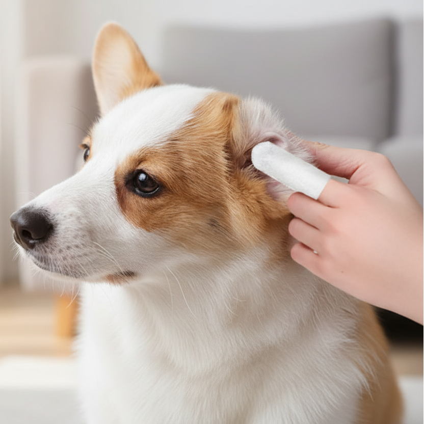 Pawvera Pet Ear Cleaning Wipes Finger Stall For Dog And Cat Hygiene