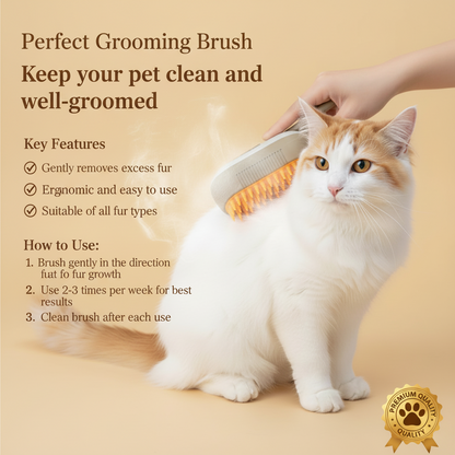 ALEF Triple Action Pet Grooming Brush