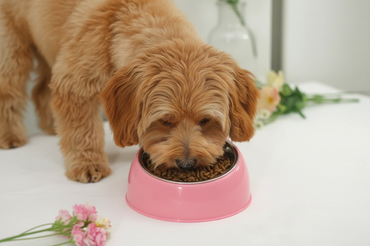 Pawvera Double Stainless Steel Pet Bowl For Dogs And Cats