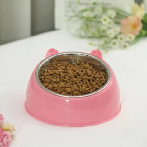 Pawvera Double Stainless Steel Pet Bowl For Dogs And Cats