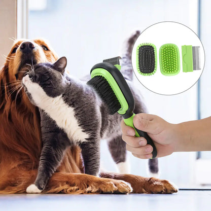 Pawvera Pet Grooming Brush Set For Cleaning And De Shedding Dogs And Cats