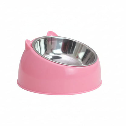 Pawvera Double Stainless Steel Pet Bowl For Dogs And Cats
