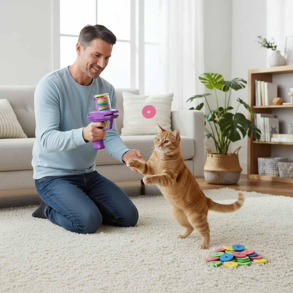 ALEF Playful Kitty Disc Launcher