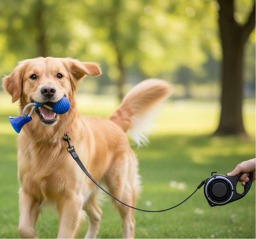 ALEF Supplies With Water Bottle, Cup, Pet Rope