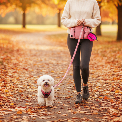 Pawvera Hands-Free Dog Leash Waist Leash For Walking Running And Jogging