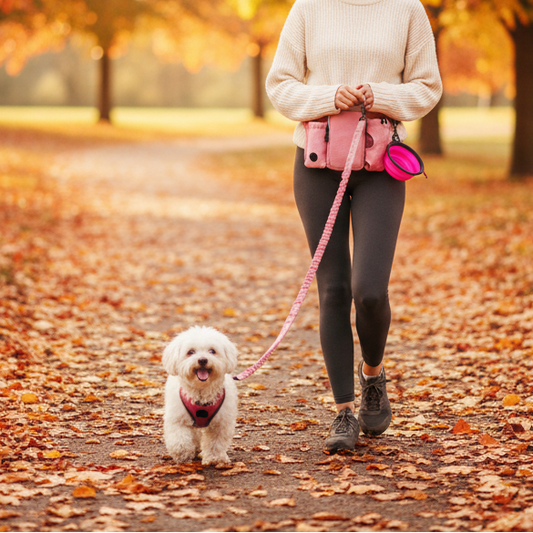 Pawvera Hands-Free Dog Leash Waist Leash For Walking Running And Jogging