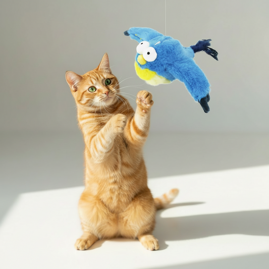 ALEF Interactive Chirping Bird Cat Toy