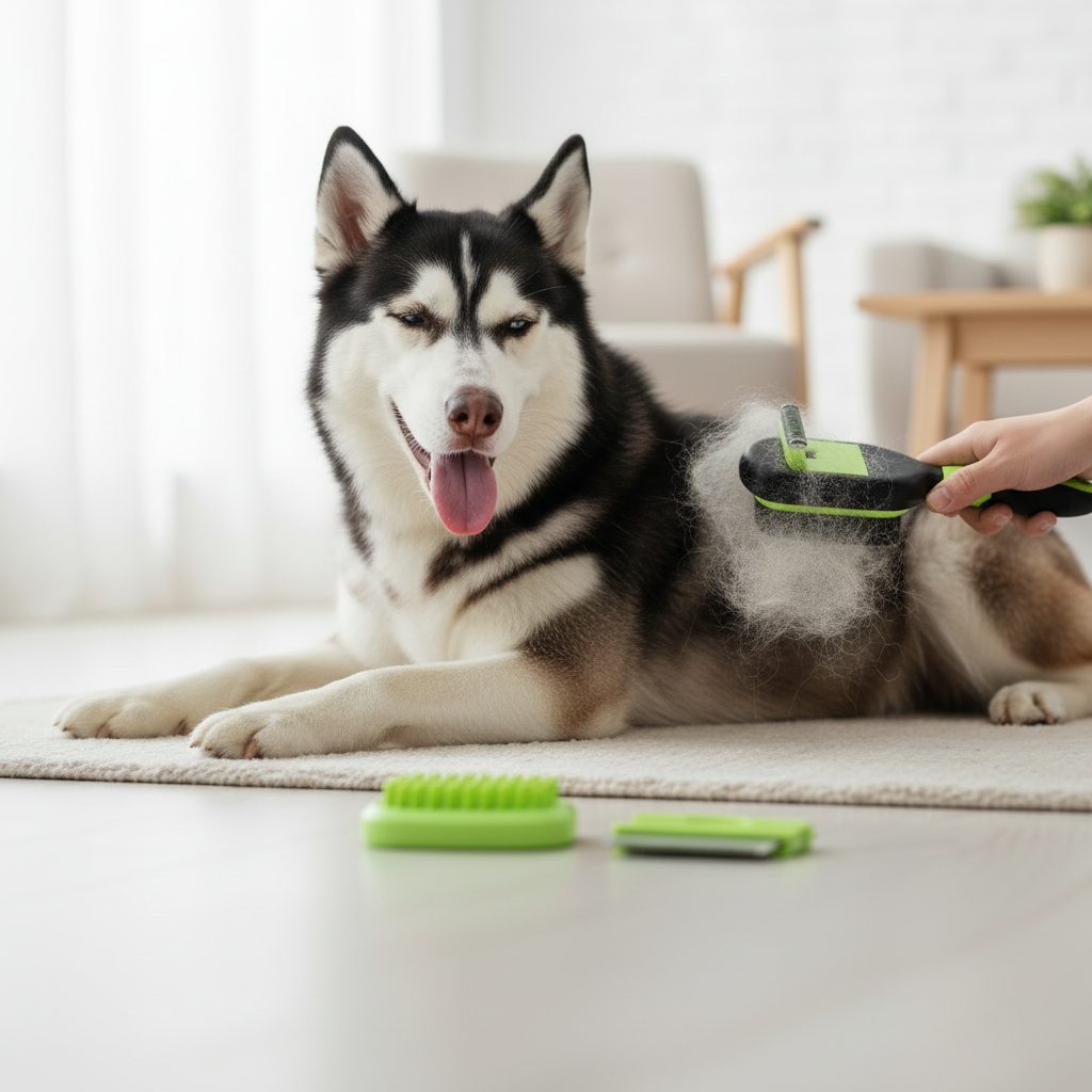 Pawvera Pet Grooming Brush Set For Cleaning And De Shedding Dogs And Cats